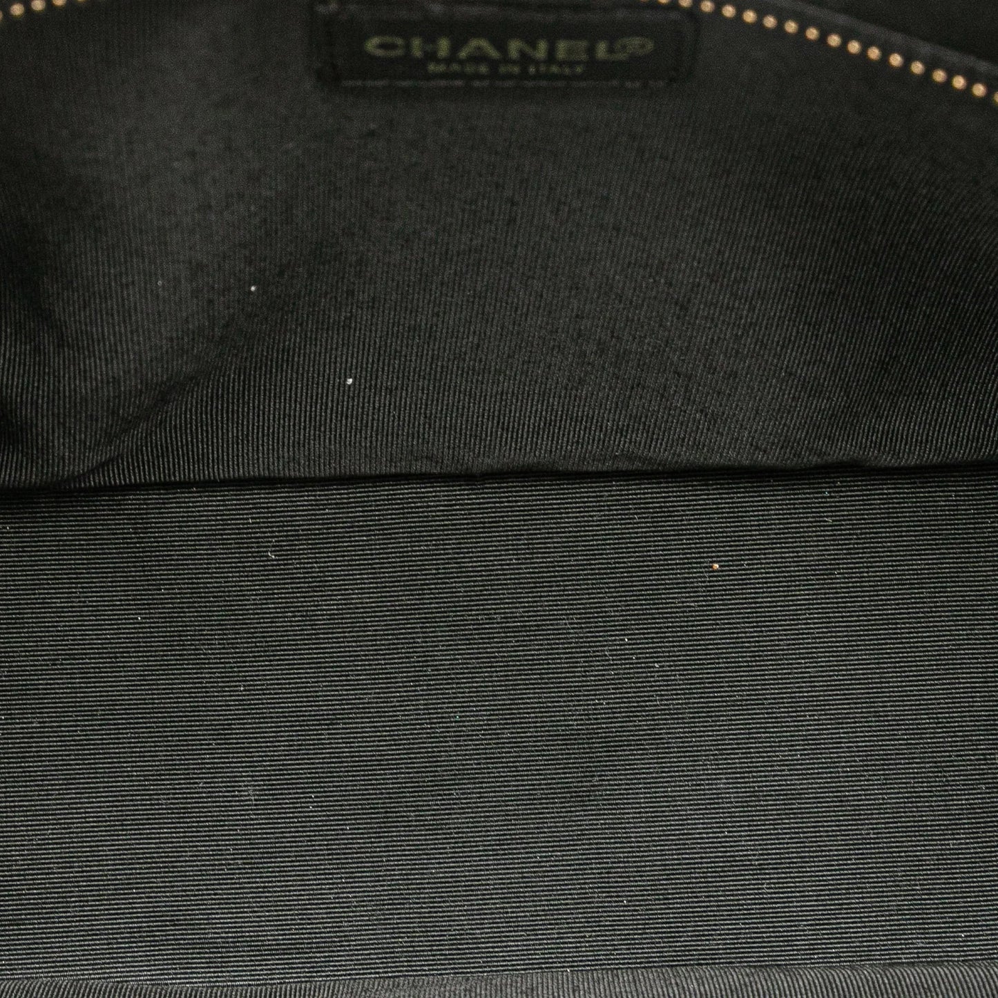 Black Chanel CC Chocolate Bar Lambskin Tote