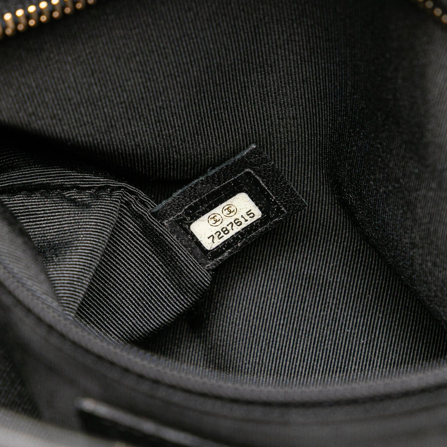Black Chanel CC Chocolate Bar Lambskin Tote