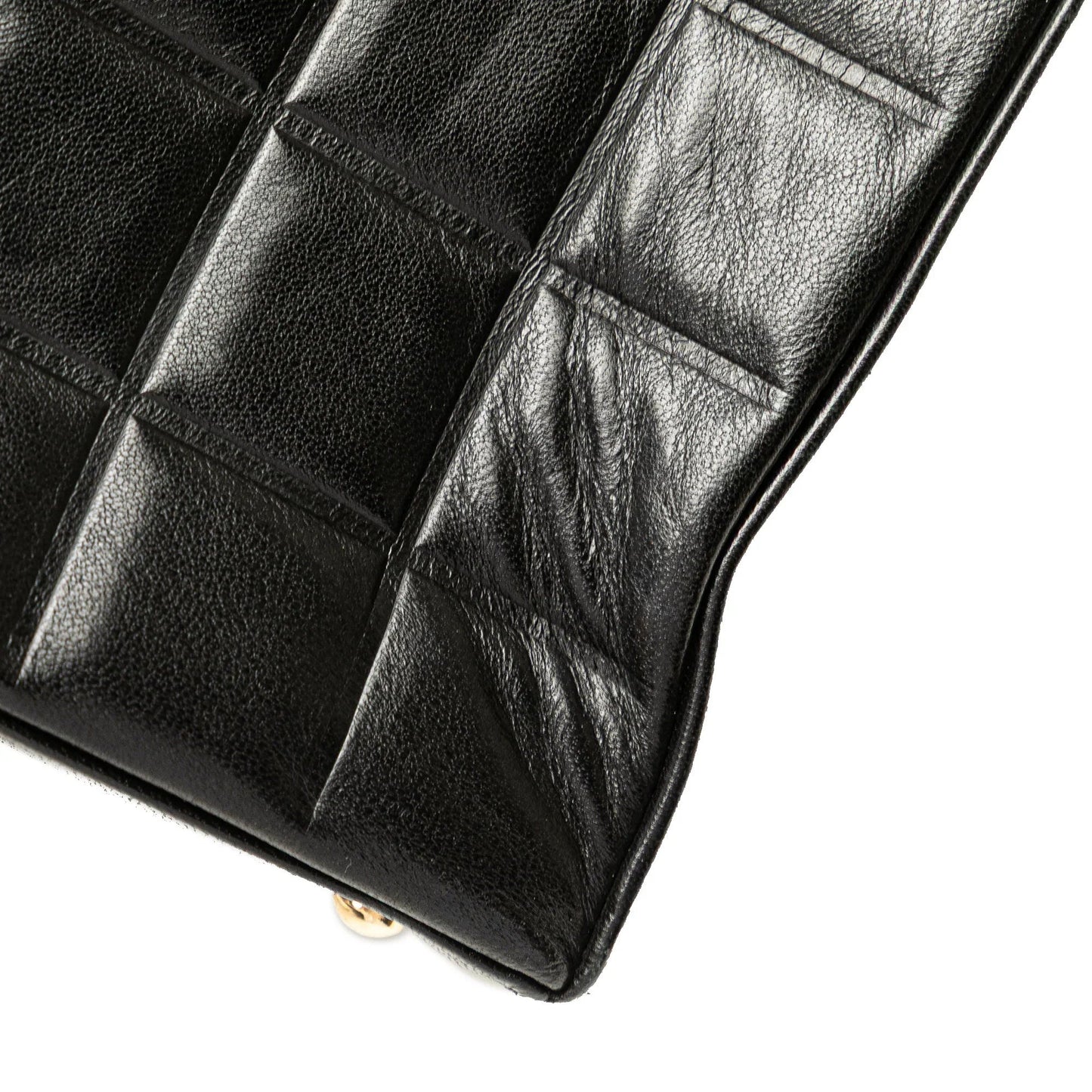 Black Chanel CC Chocolate Bar Lambskin Tote