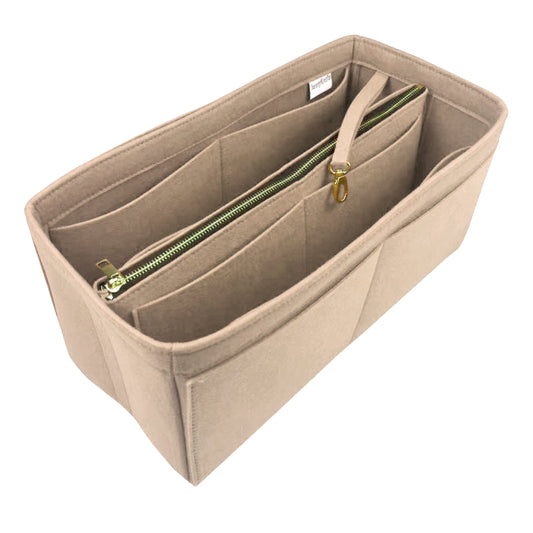 Organizer for [NIKI Shopping, Saint Laurent (YSL)] Bag Insert (Felt, with Detachable Zip Pouch)