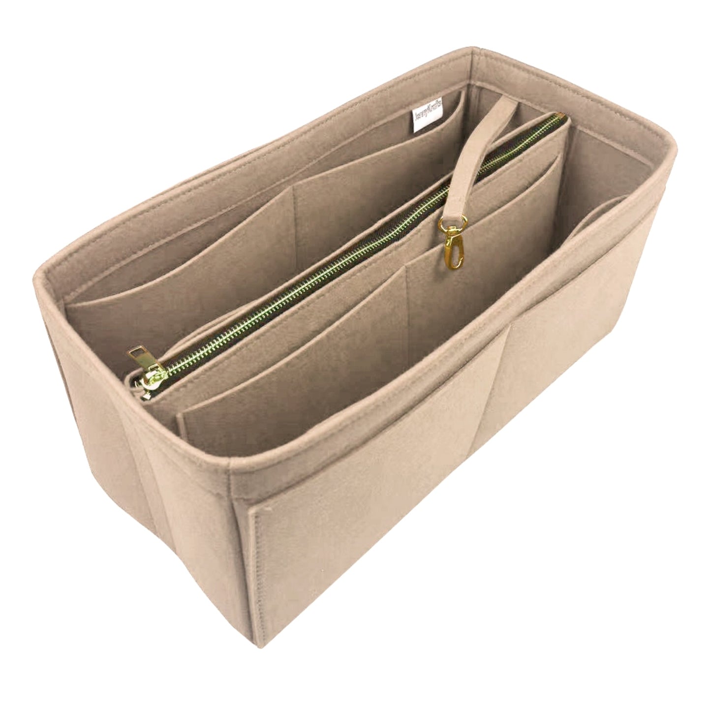 Organizer for [Jumbo Classic Flap, Chanel] Bag Insert (Felt, with Detachable Zip Pouch)