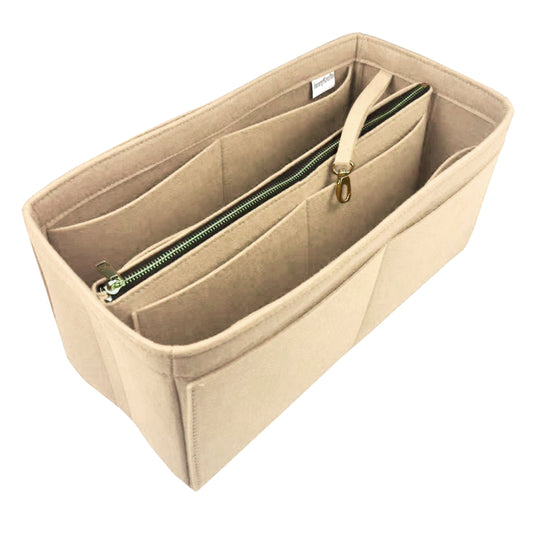 Organizer for [Jamie Shopping Bag, Saint Laurent (YSL)] Bag Insert (Felt, with Detachable Zip Pouch)