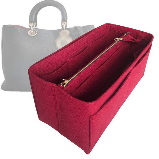 Organizer for [Diorissimo Medium Bag, Dior] Bag Insert (Felt, with Detachable Zip Pouch)
