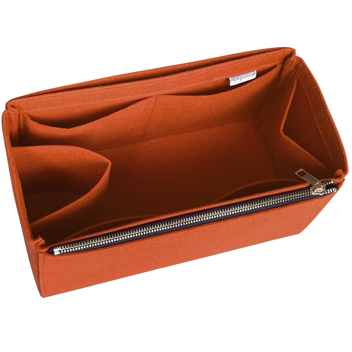 Organizer for [By The Way Selleria Large, Fendi] Bag Insert (Felt, Long Zip and Open Compartment)