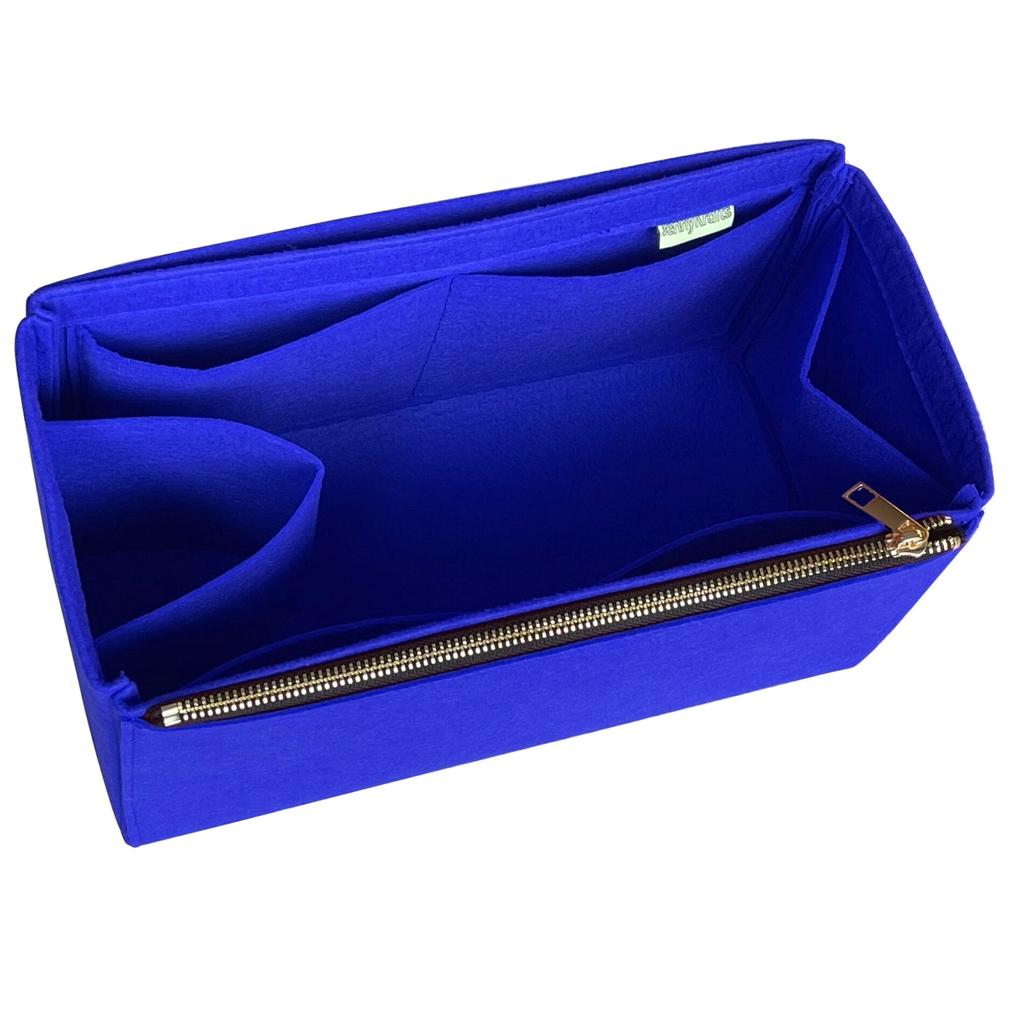 Organizer for [Cerf Large, Chanel] Bag Insert (Felt, Full-width Zip and Open Pocket)