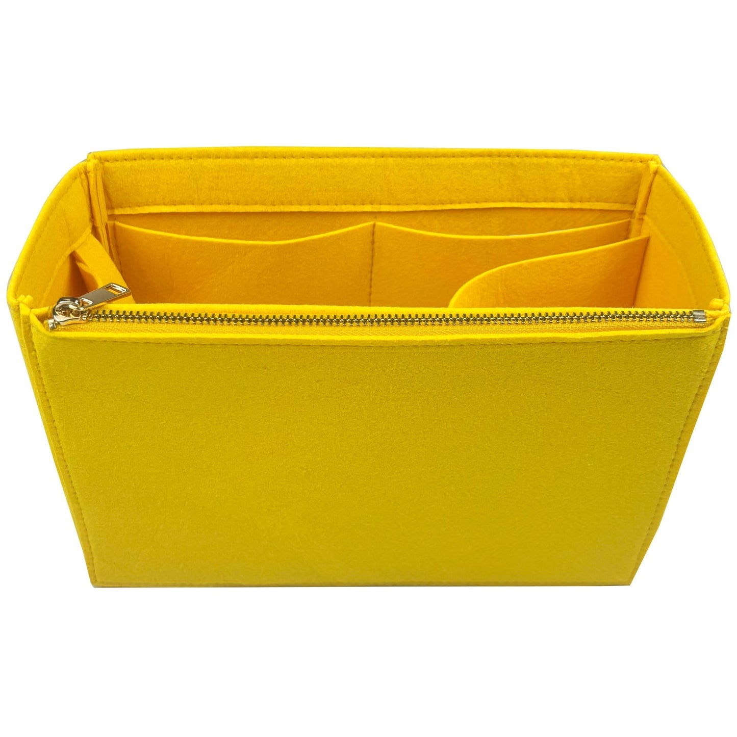 Organizer for [25 Large Handbag, Chanel] Bag Insert (Felt, Long Zip and Open Compartment)