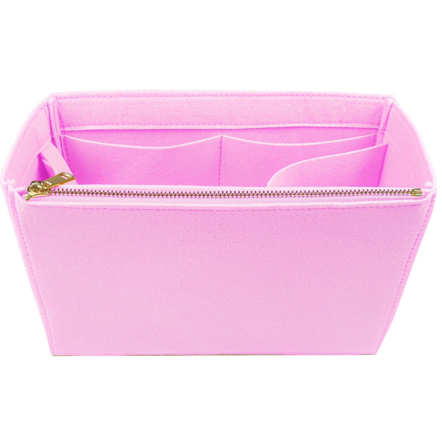 Organizer for [By The Way Selleria Large, Fendi] Bag Insert (Felt, Long Zip and Open Compartment)