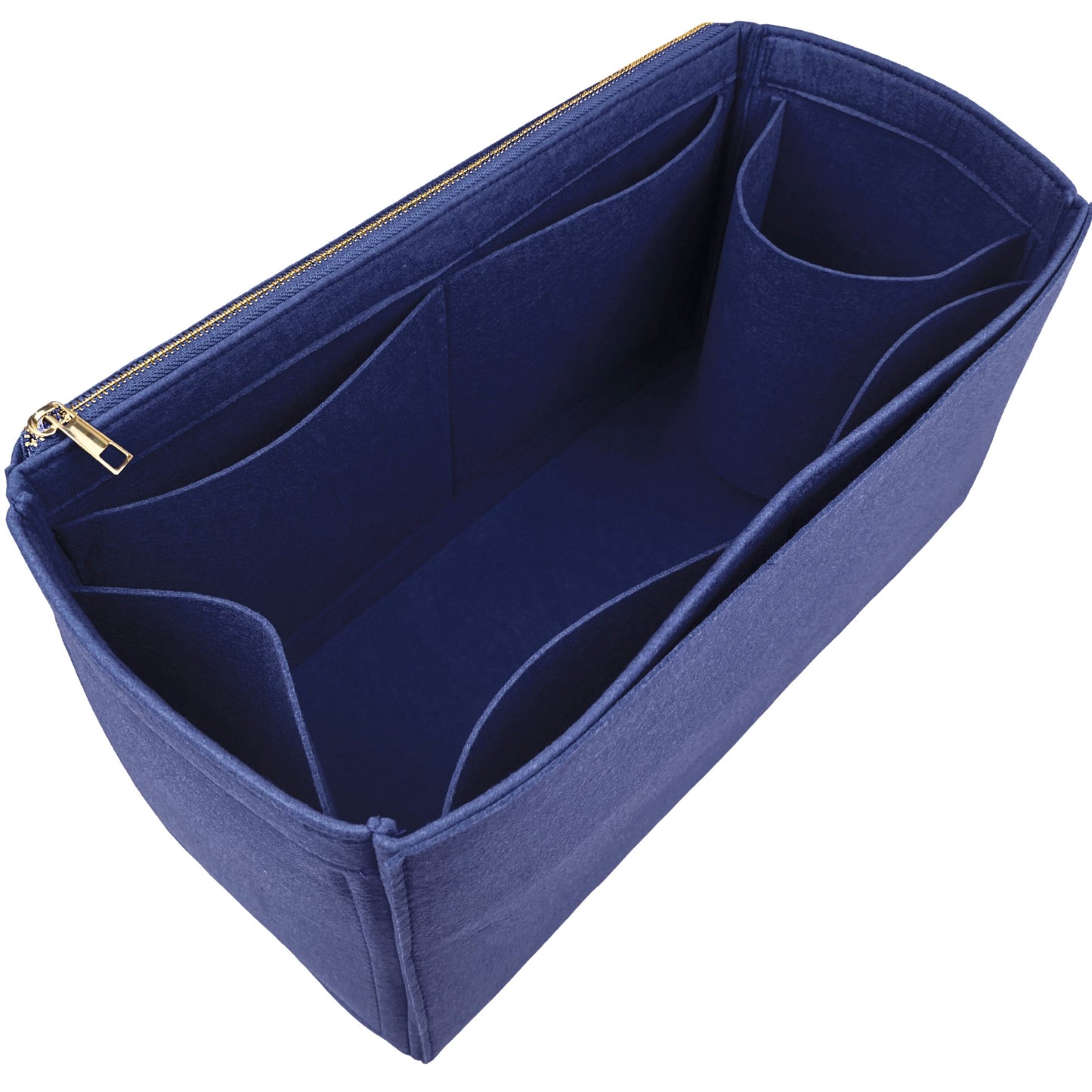 Organizer for [By The Way Selleria Medium, Fendi] Bag Insert (Felt, Long Zip and Open Compartment)