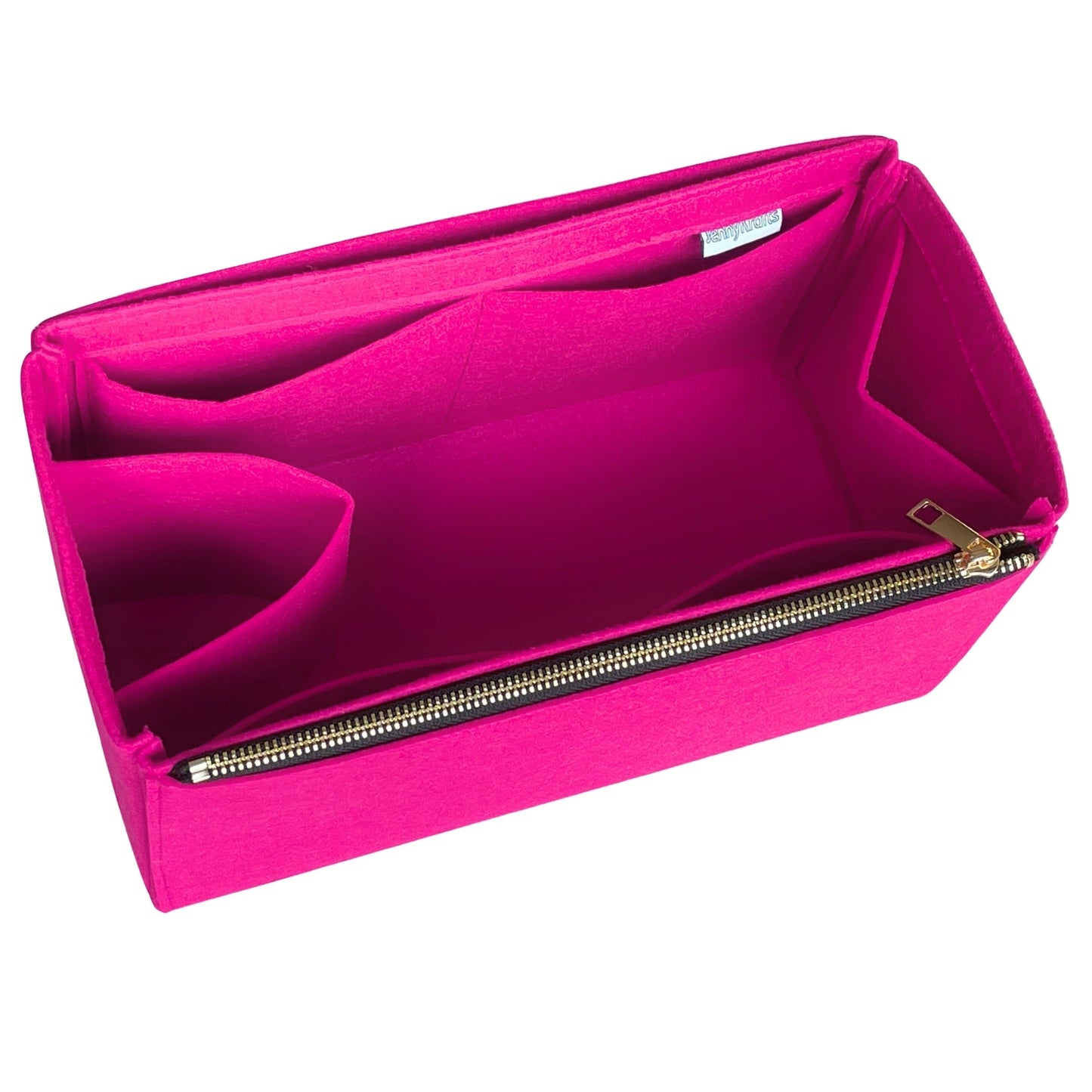Organizer for [Diorissimo Small Bag, Dior] Bag Insert (Felt, Full-width Zip and Open Pocket)