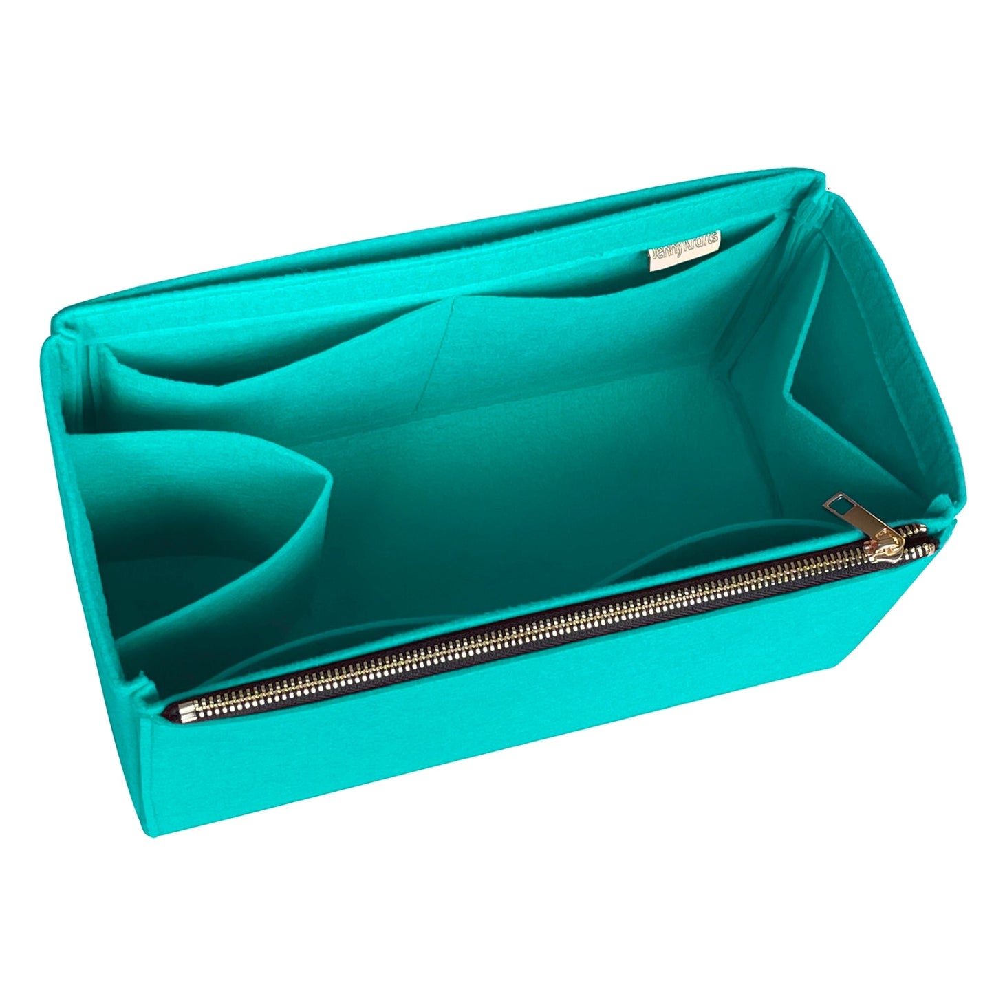 Organizer for [Shopping Bag, Chanel] Bag Insert (Felt, Full-width Zip and Open Pocket)