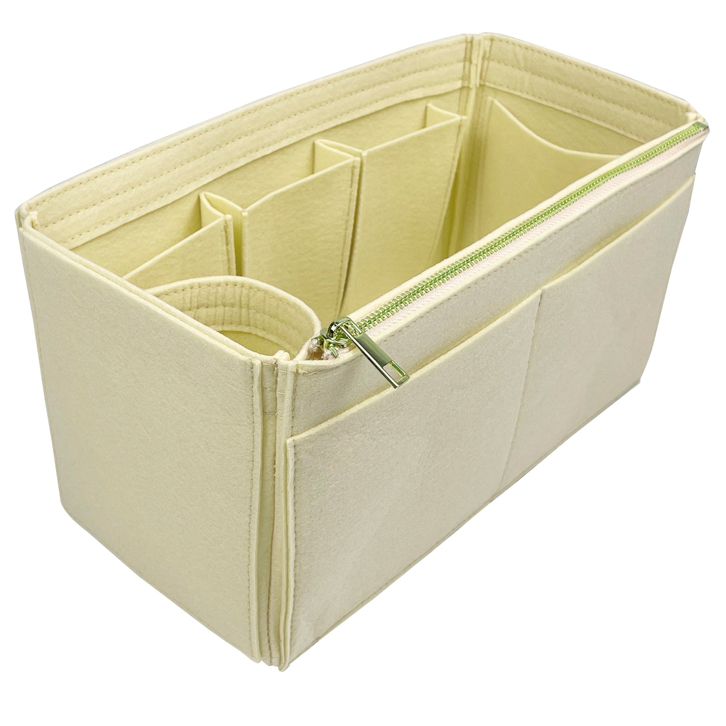 Organizer for [Lady Dior Medium, Dior] Bag Insert (Felt, Wide Open Pockets)