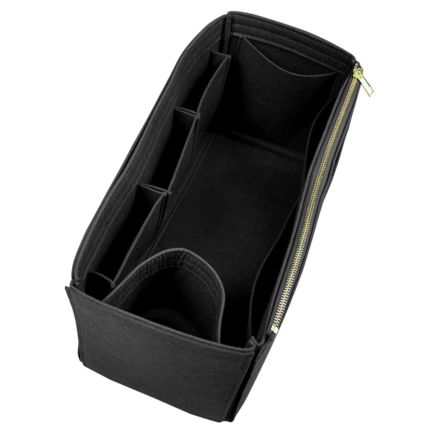 Organizer for [Crochet tote bag, Prada] Bag Insert (Felt, Wide Open Pockets)