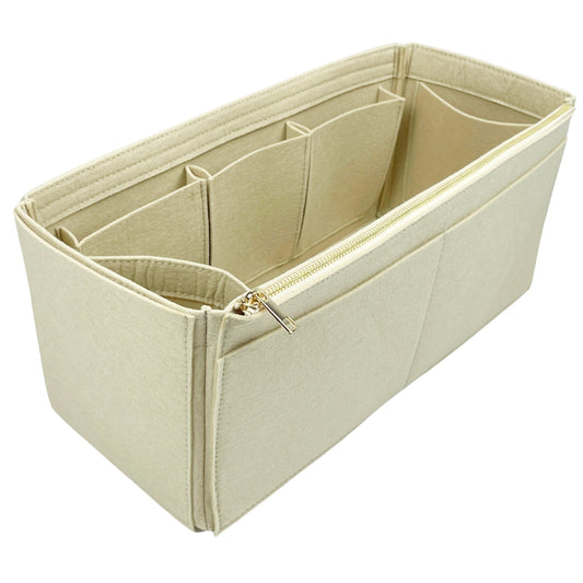 Organizer for [Re-Nylon and Saffiano Leather Duffel, Prada] Bag Insert (Felt, Wide Open Pockets)