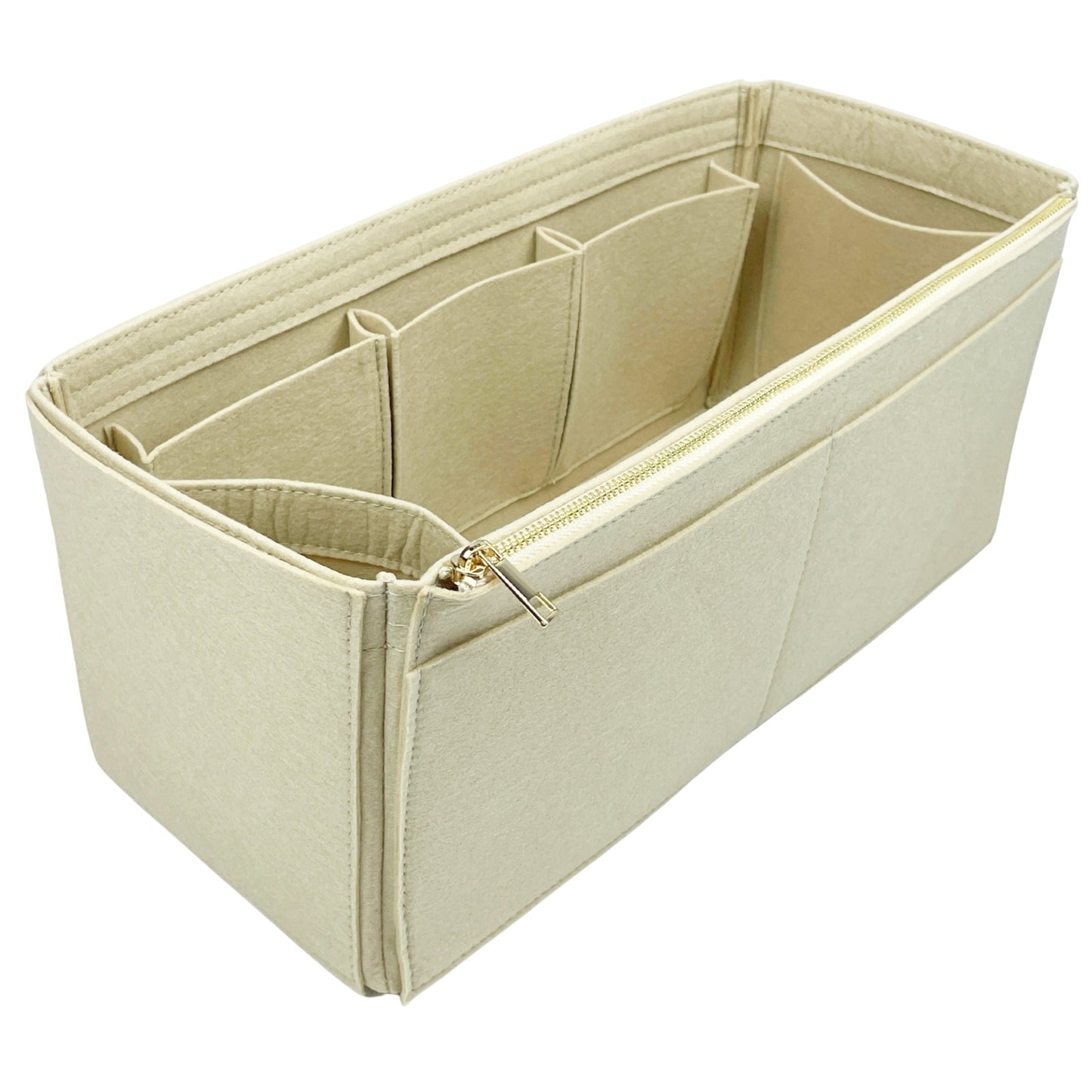 Organizer for [Caviar Medallion Tote Handbag, Chanel] Bag Insert (Felt, Wide Open Pockets)