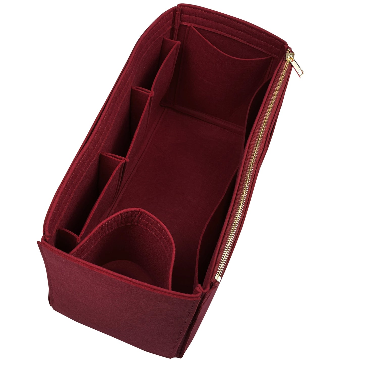 Organizer for [Caviar Medallion Tote Handbag, Chanel] Bag Insert (Felt, Wide Open Pockets)