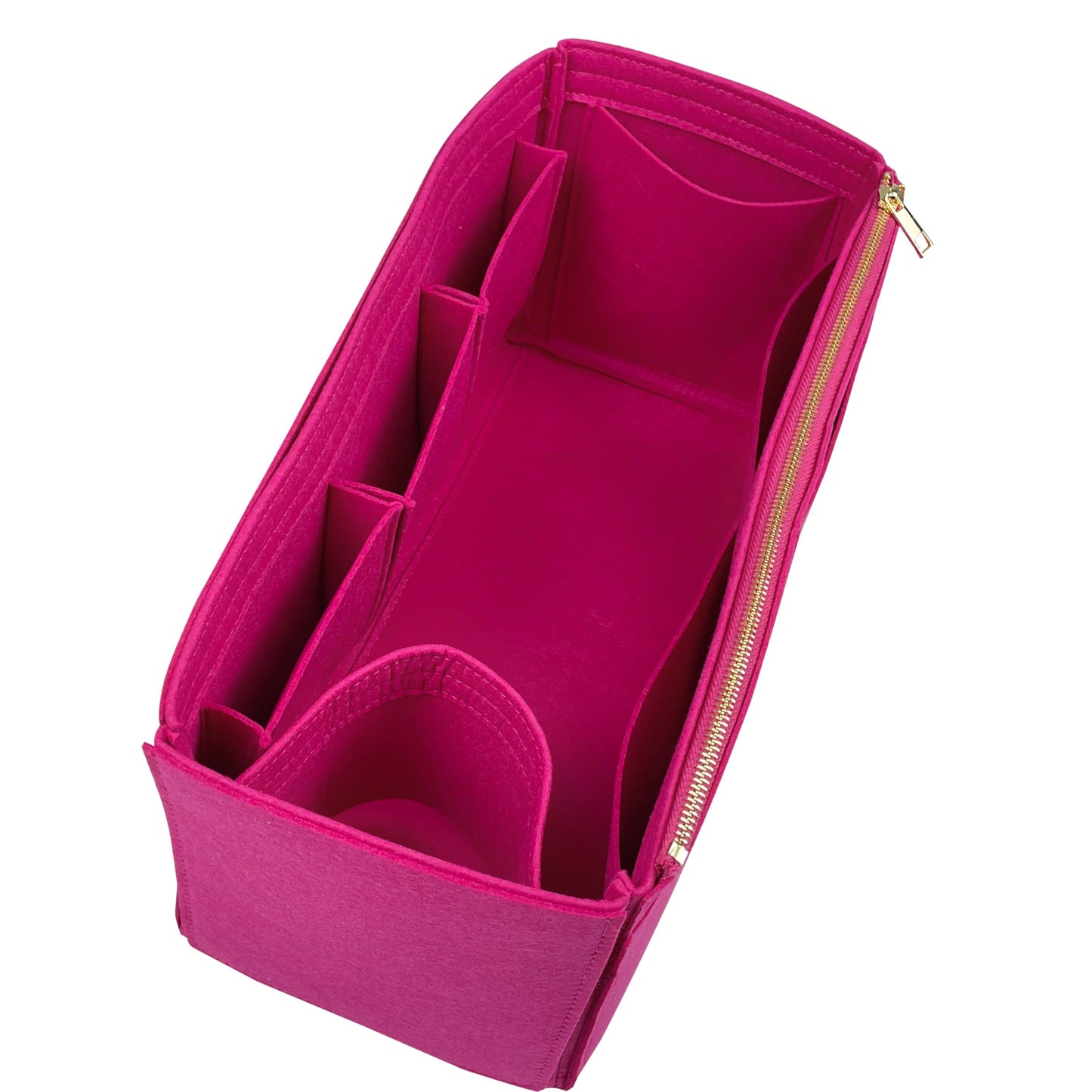 Organizer for [Crochet tote bag, Prada] Bag Insert (Felt, Wide Open Pockets)
