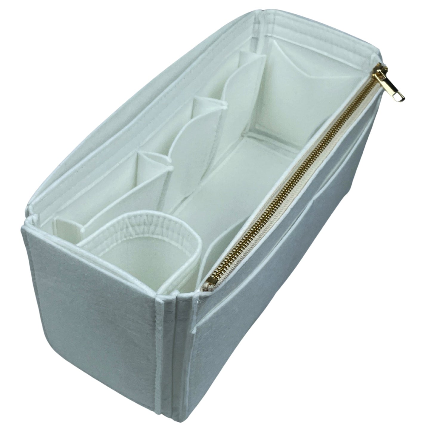 Organizer for [Mini Caro Bucket Bag, Dior] Bag Insert (Felt, Wide Open Pockets)