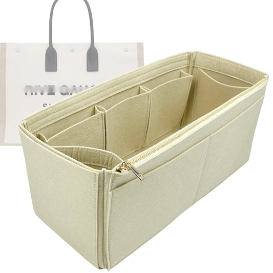 Organizer for [Rive Gauche Large, Saint Laurent (YSL)] Bag Insert (Felt, Wide Open Pockets)