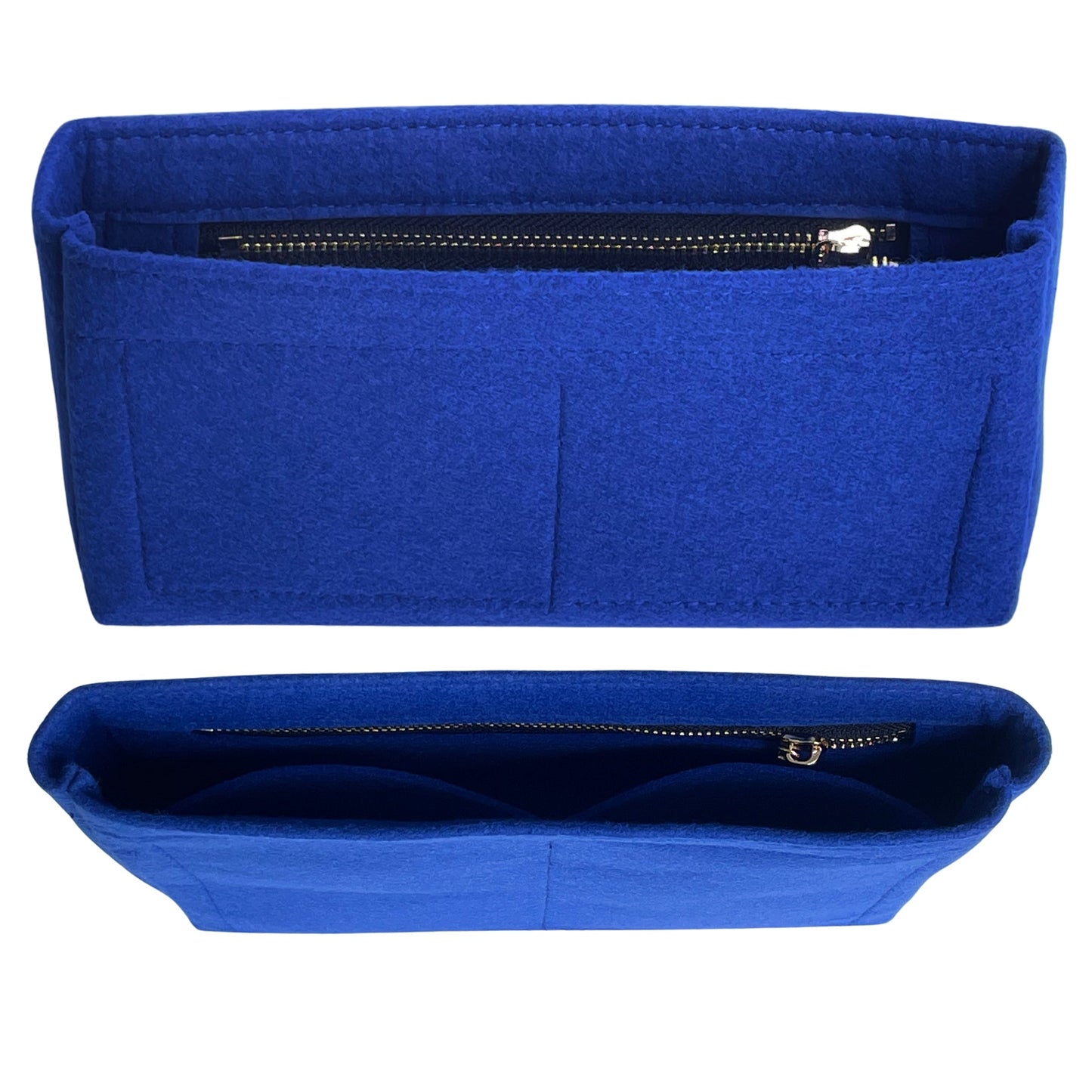 Organizer for [Classic 11.12 Handbag, Chanel] Bag Insert (Felt, Slim with Zip Pocket)