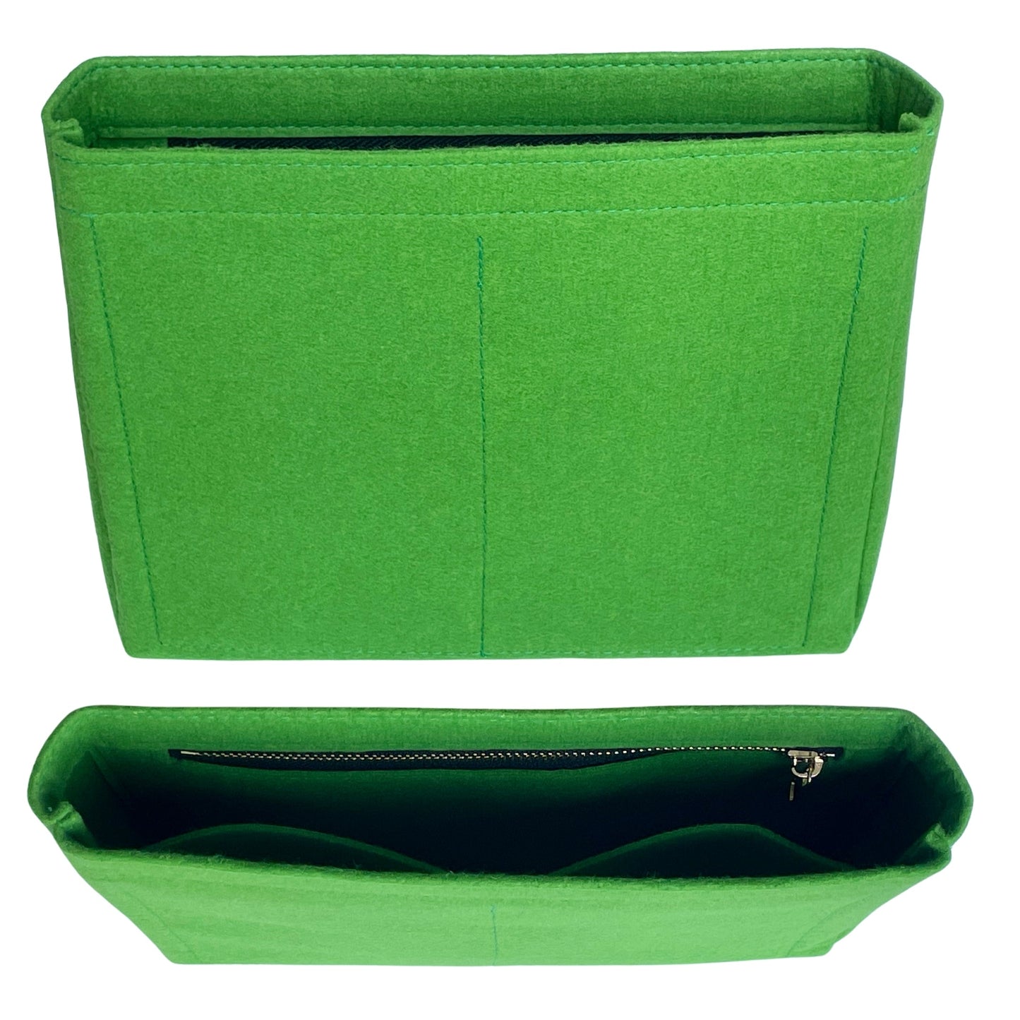Organizer for [LE 37 Mini, Saint Laurent (YSL)] Bag Insert (Felt, Slim with Zip Pocket)