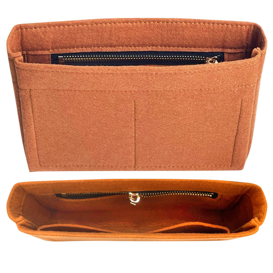 Organizer for [30 Montaigne Dea Pouch, Dior] Bag Insert (Felt, Slim with Zip Pocket)
