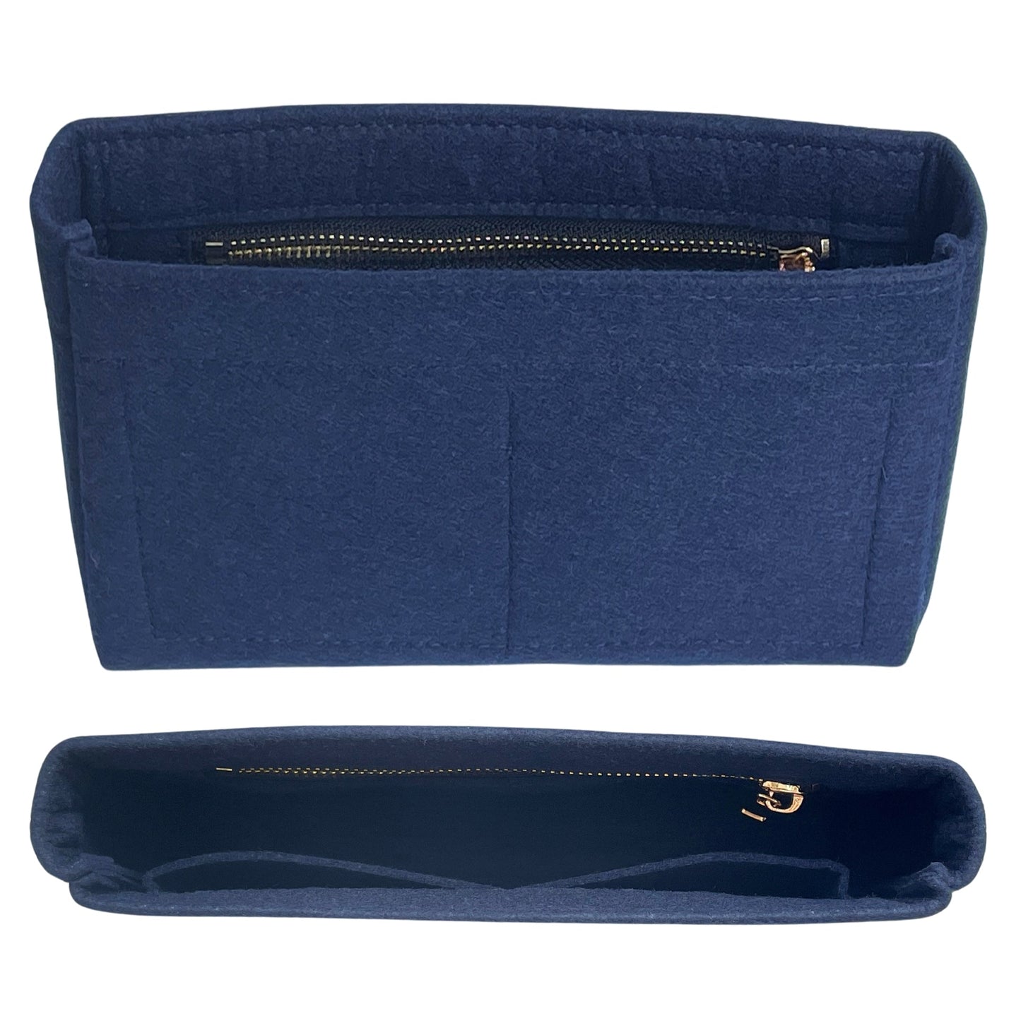 Organizer for [Chanel 19 Large Handbag, Chanel] Bag Insert (Felt, Slim with Zip Pocket)