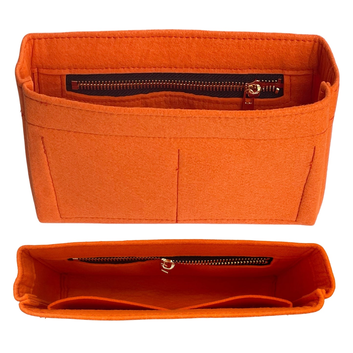 Organizer for [Chanel 19 Large Handbag, Chanel] Bag Insert (Felt, Slim with Zip Pocket)