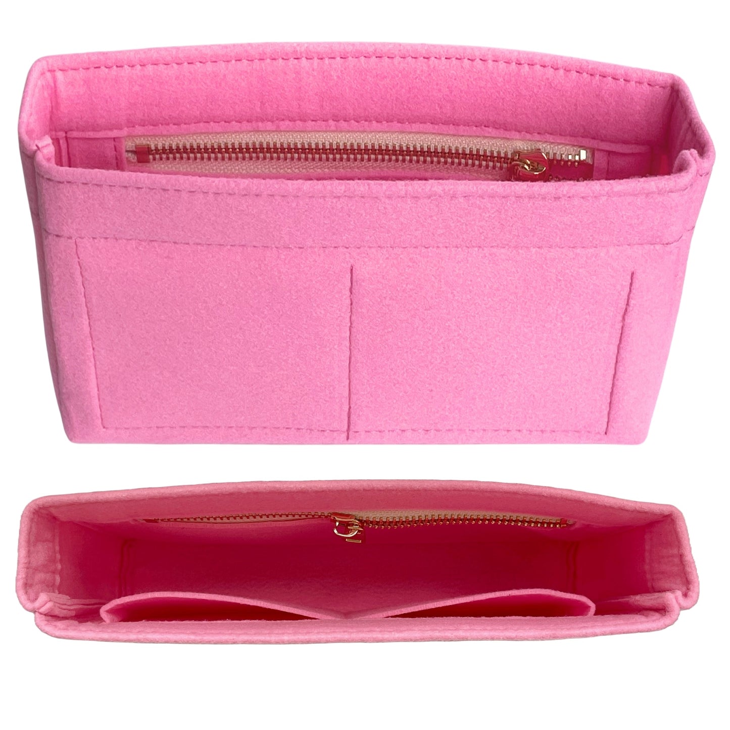 Organizer for [Chanel 19 Large Handbag, Chanel] Bag Insert (Felt, Slim with Zip Pocket)