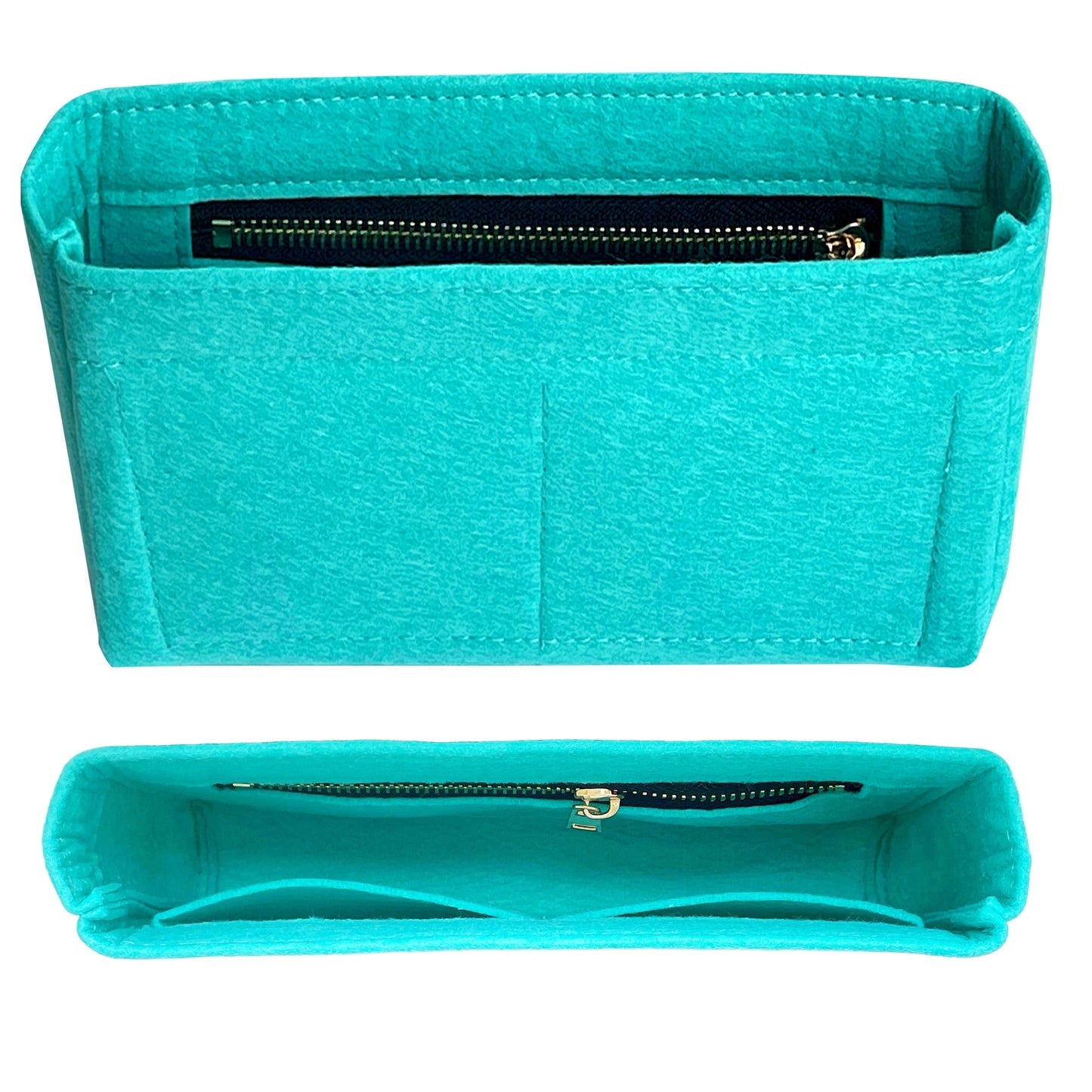 Organizer for [Chanel 19 Large Handbag, Chanel] Bag Insert (Felt, Slim with Zip Pocket)
