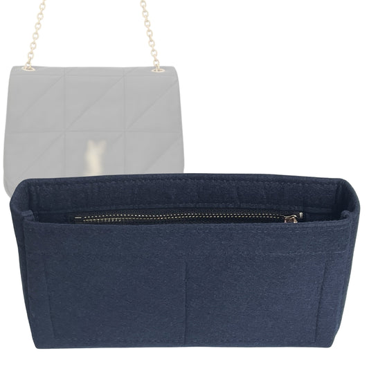 Organizer for [Jamie 4.3 small in lambskin, Saint Laurent (YSL)] Bag Insert (Felt, Slim with Zip Pocket)