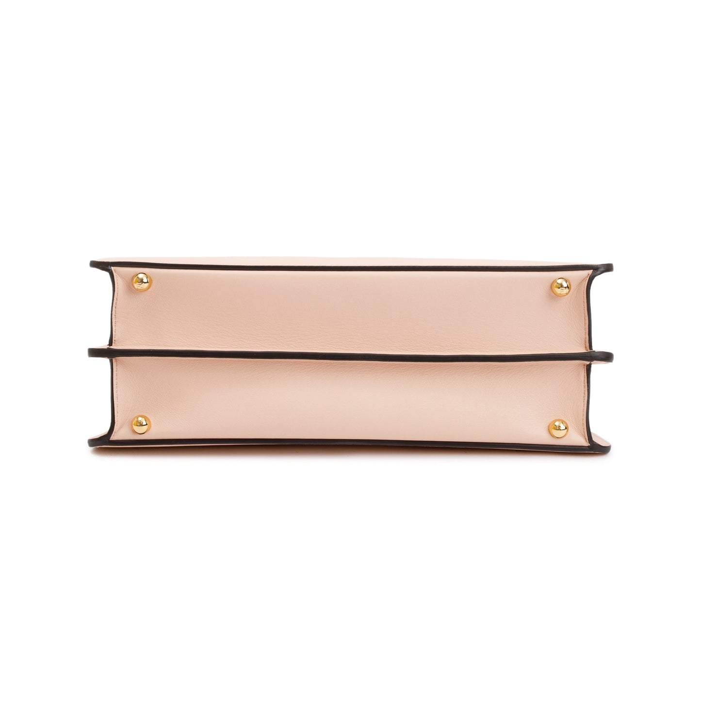Fendi 2022 Pink Calfskin Leather Medium Peekaboo Bag with Tortoise Detail
