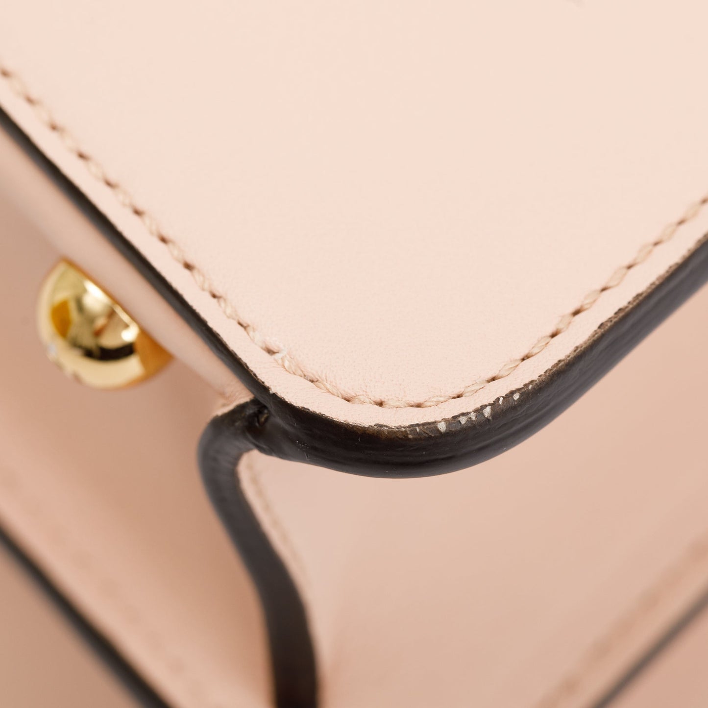 Fendi 2022 Pink Calfskin Leather Medium Peekaboo Bag with Tortoise Detail