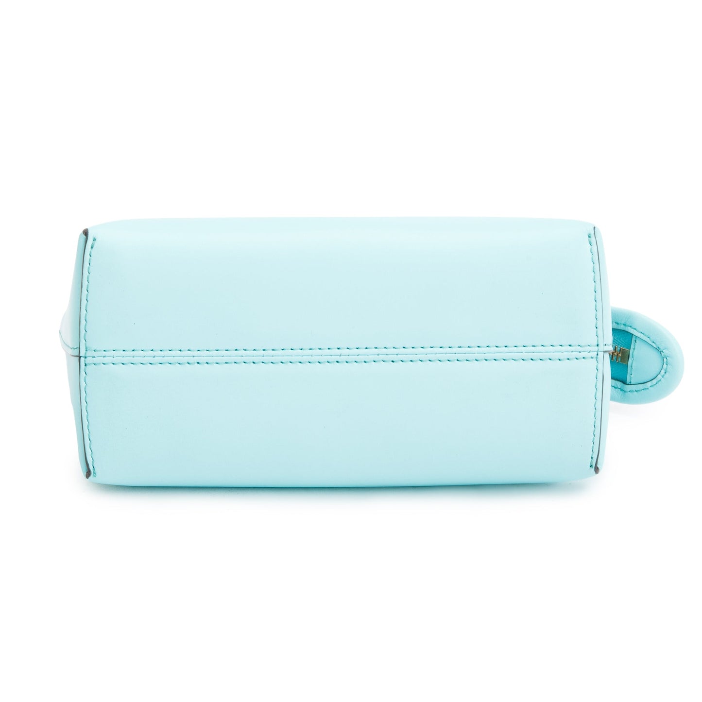 Fendi 2023 Blue Leather By the Way Mini Boston Bag