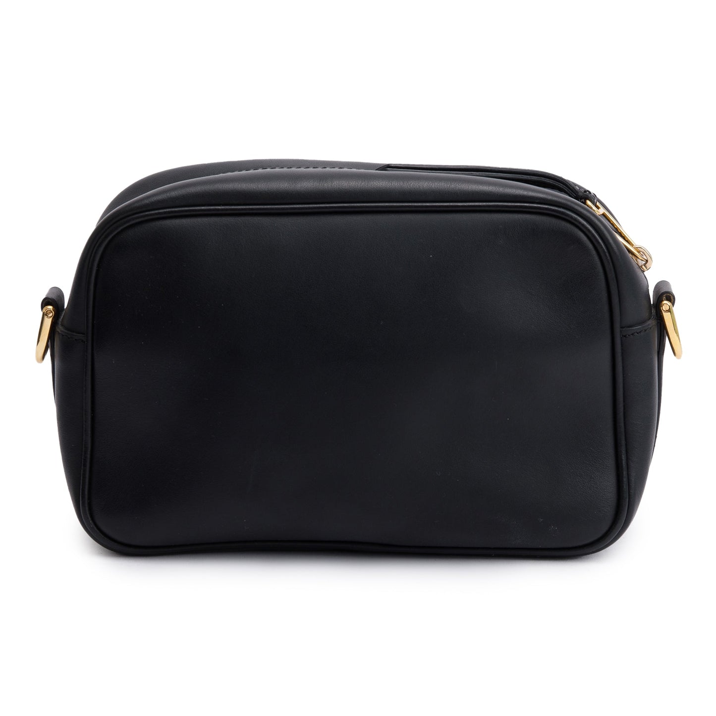 Fendi Black Vitello Century Leather F is Fendi Camera Bag