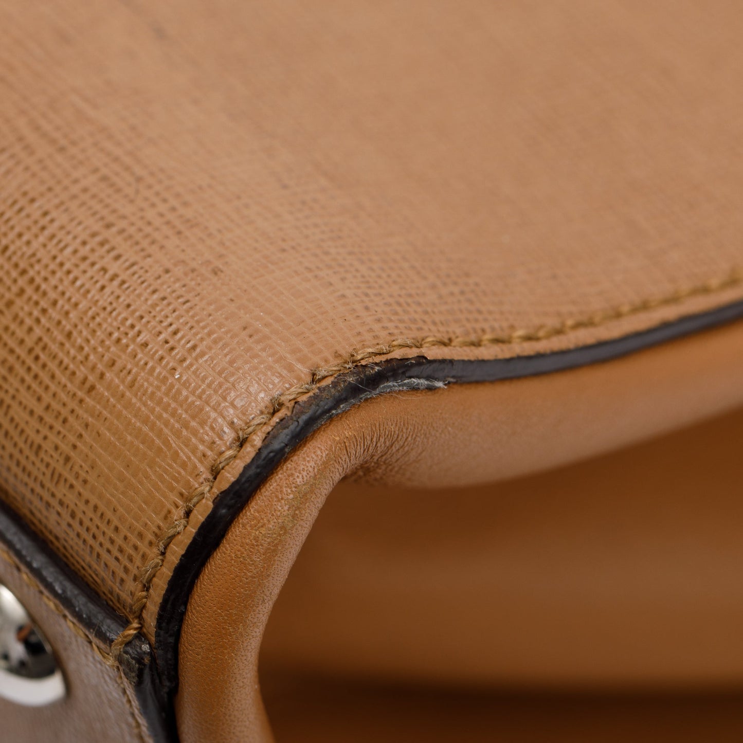 Fendi Brown Vitello Elite Leather Large 3Jours Tote