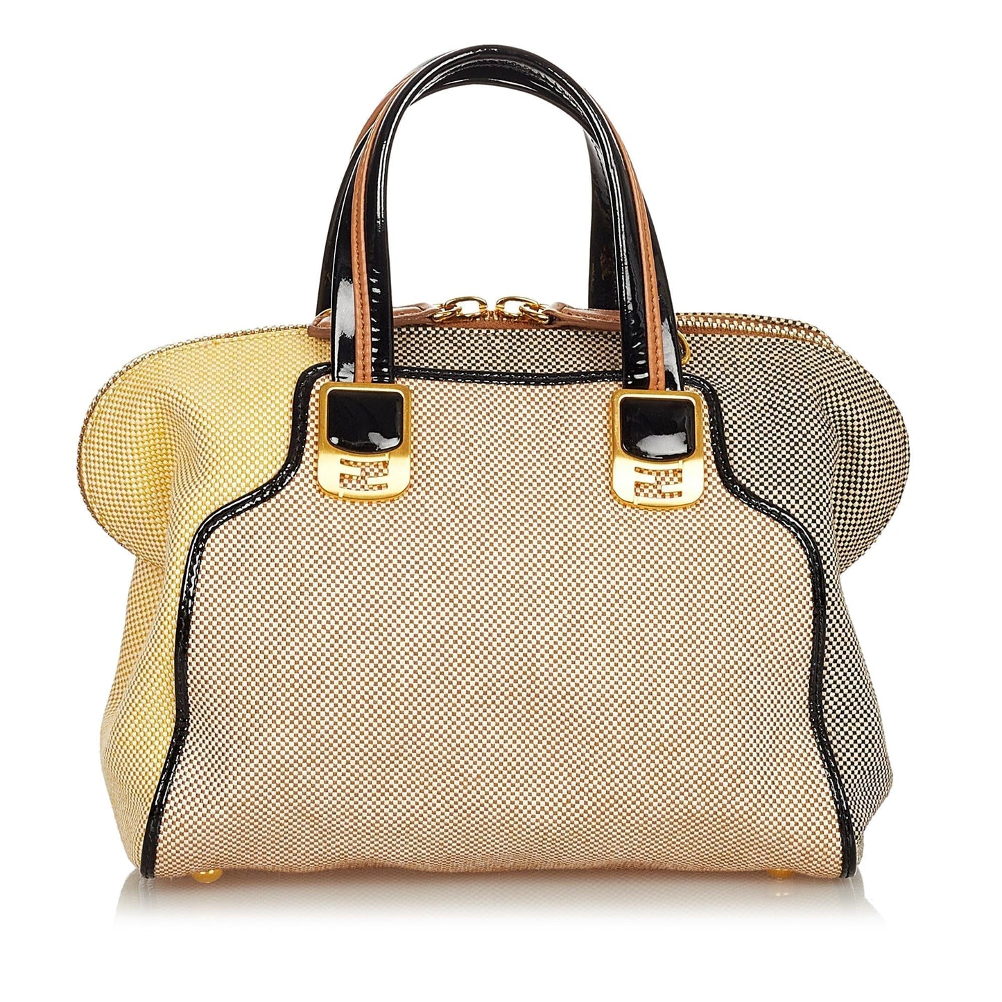Fendi Colorblock Canvas Chameleon Handbag (SHG-24876)