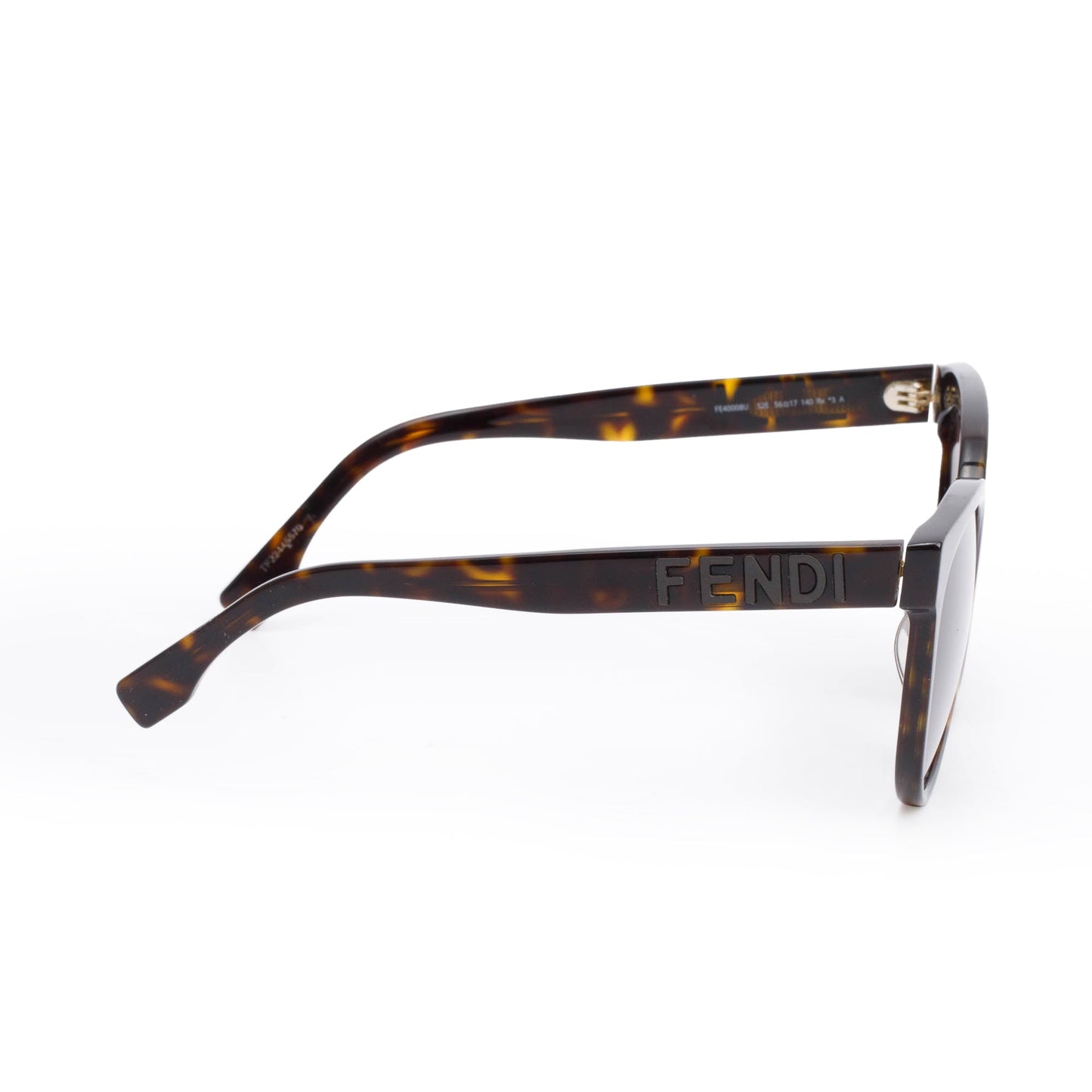 Fendi FE400088U Havana Acetate Cat-Eye Sunglasses