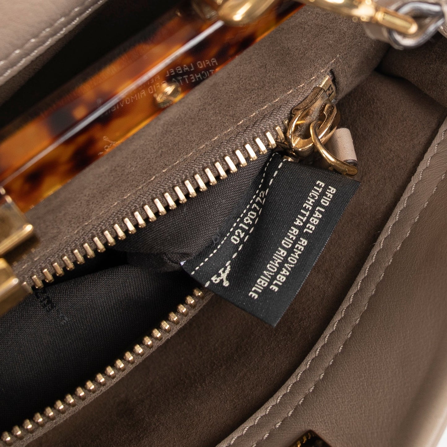 Fendi Medium Peekaboo Bag with Tortoise Detail