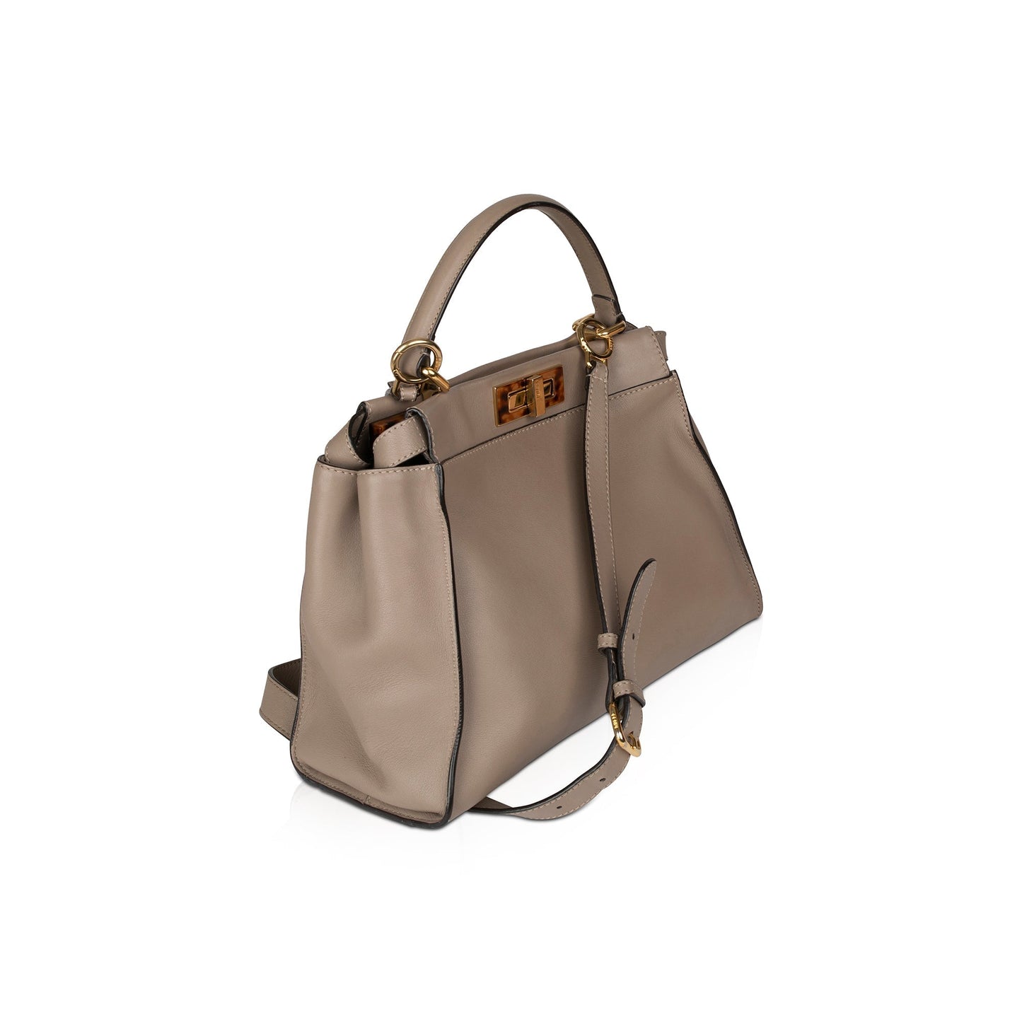 Fendi Medium Peekaboo Bag with Tortoise Detail