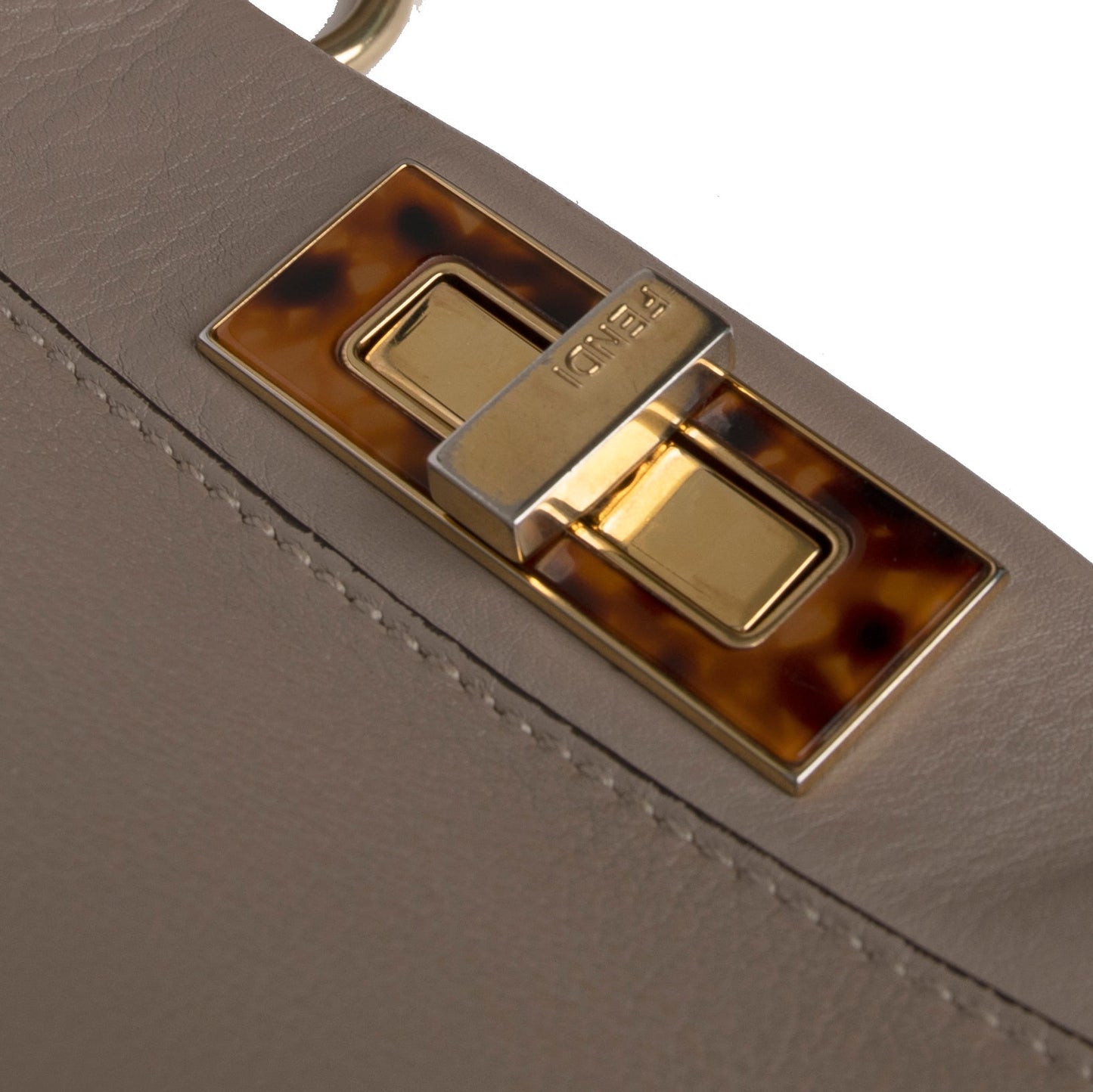 Fendi Medium Peekaboo Bag with Tortoise Detail