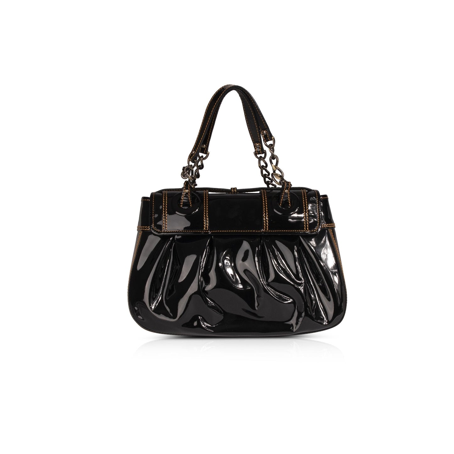 Fendi Patent B. Bis Flap Bag