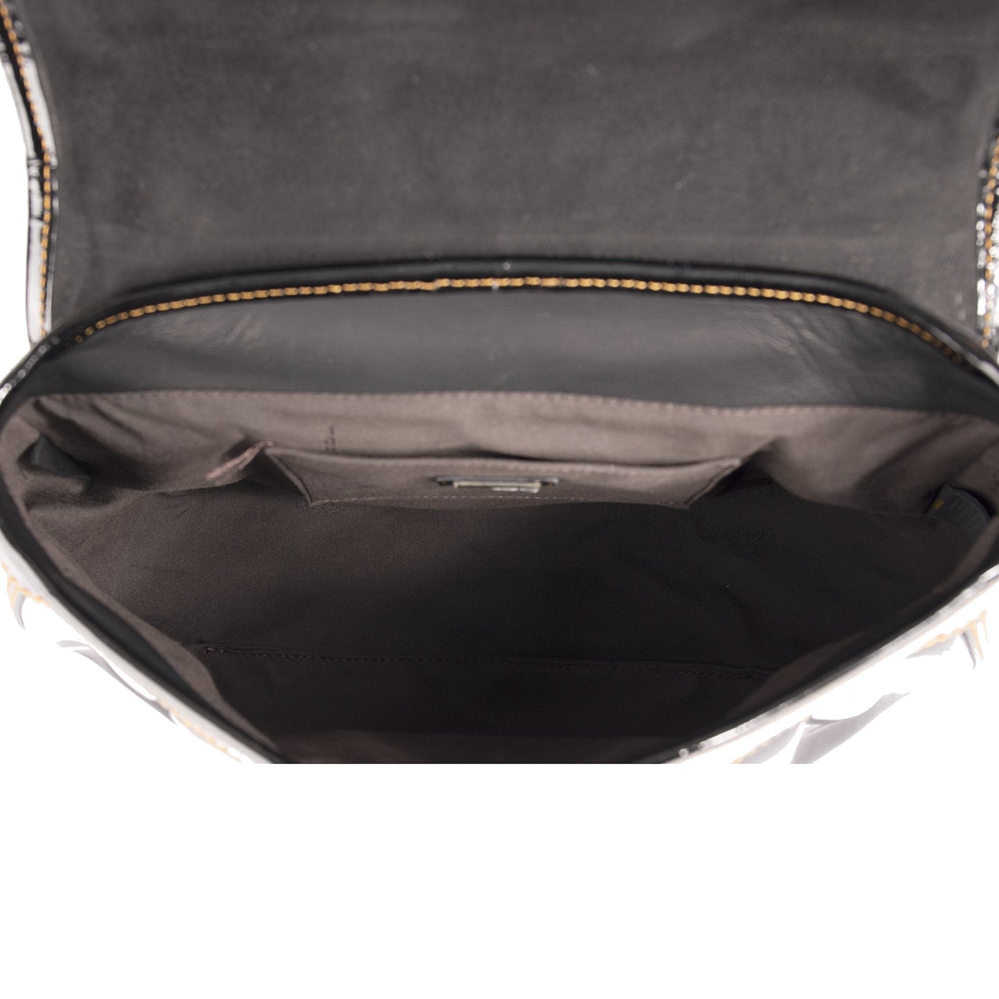 Fendi Patent B. Bis Flap Bag