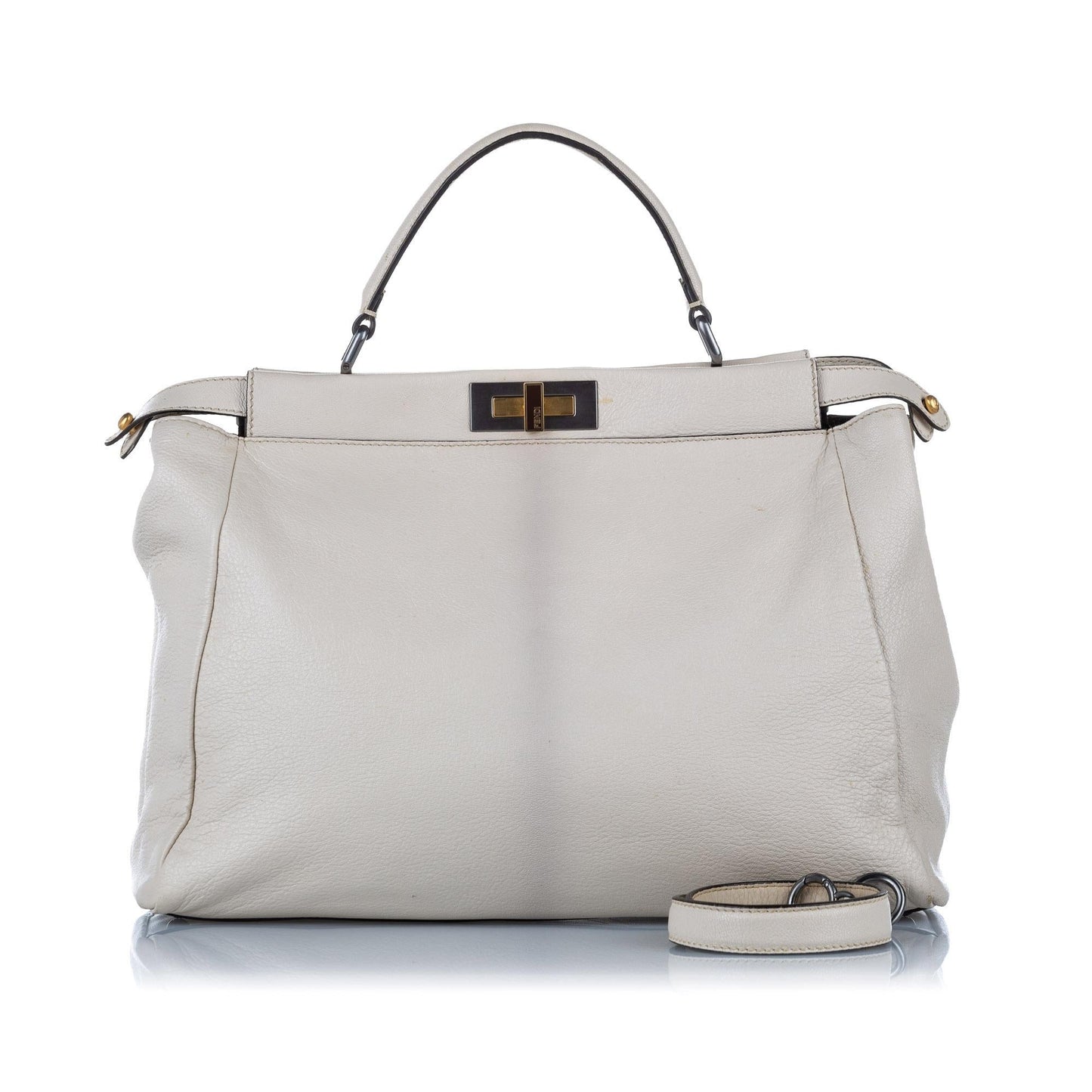 Fendi Peekaboo Leather Satchel (SHG-32335)