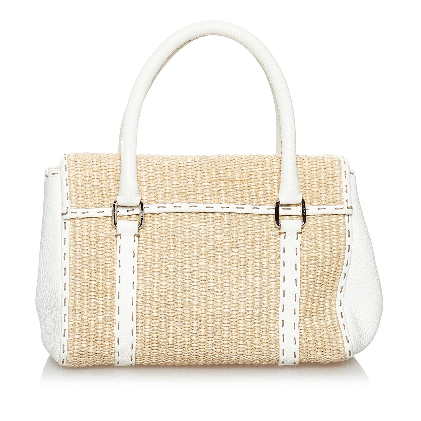Fendi Selleria Linda Raffia Handbag (SHG-29727)
