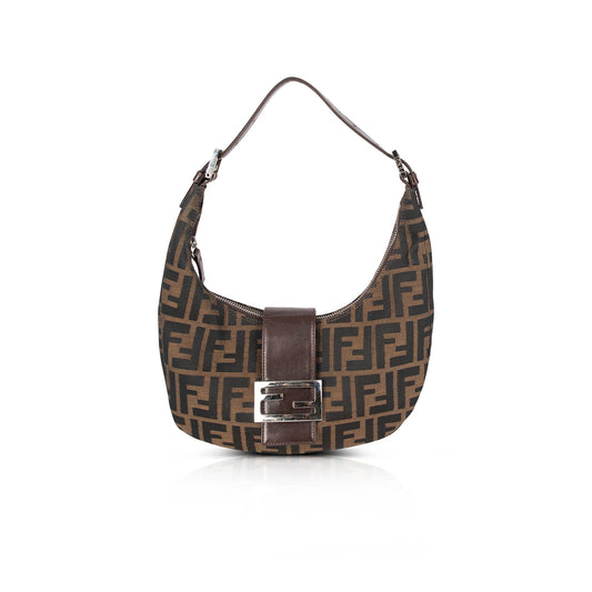 Fendi Zucca Small Hobo Bag