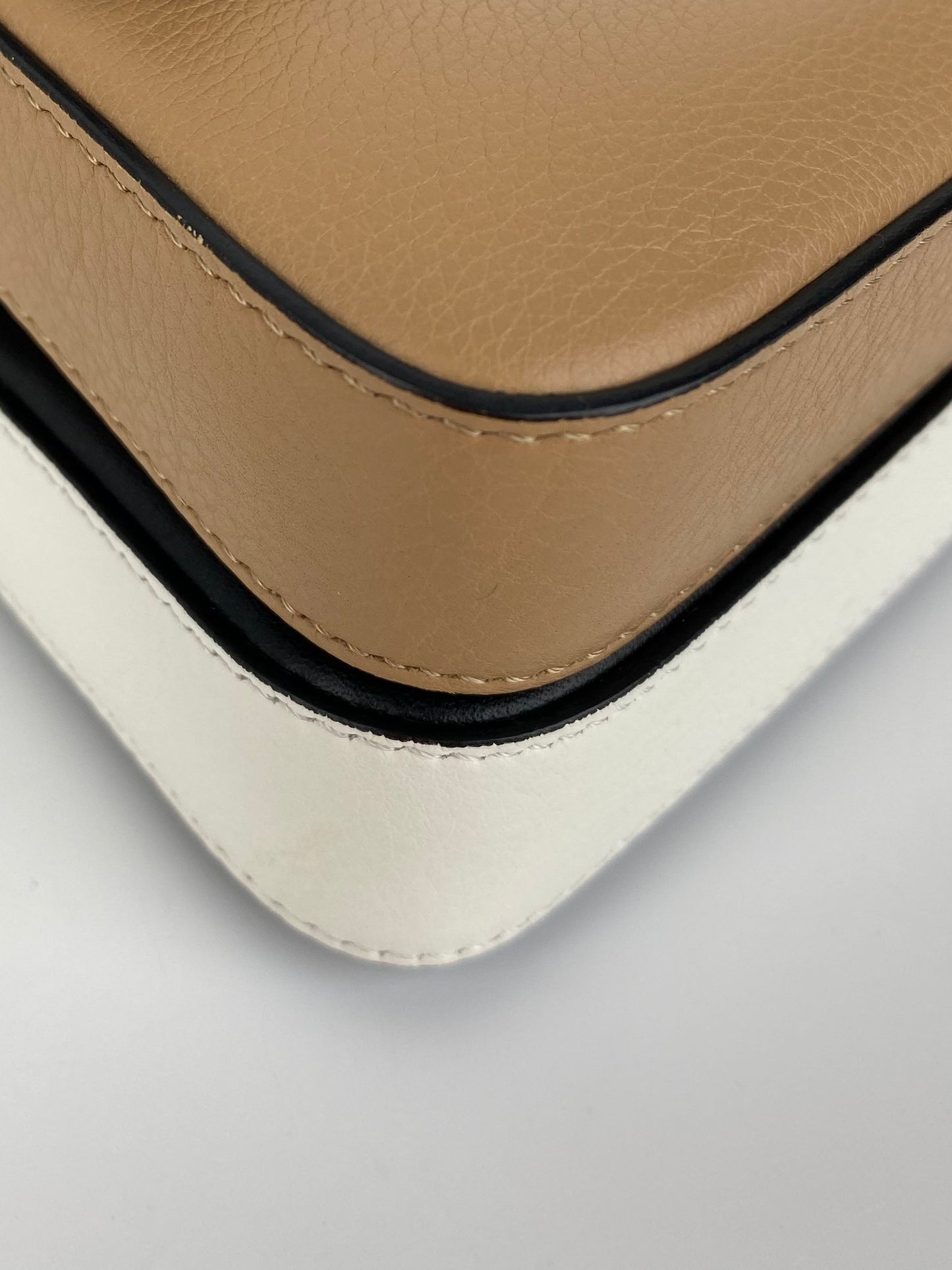 Fendi Black & Nude Micro Double Baguette Bag