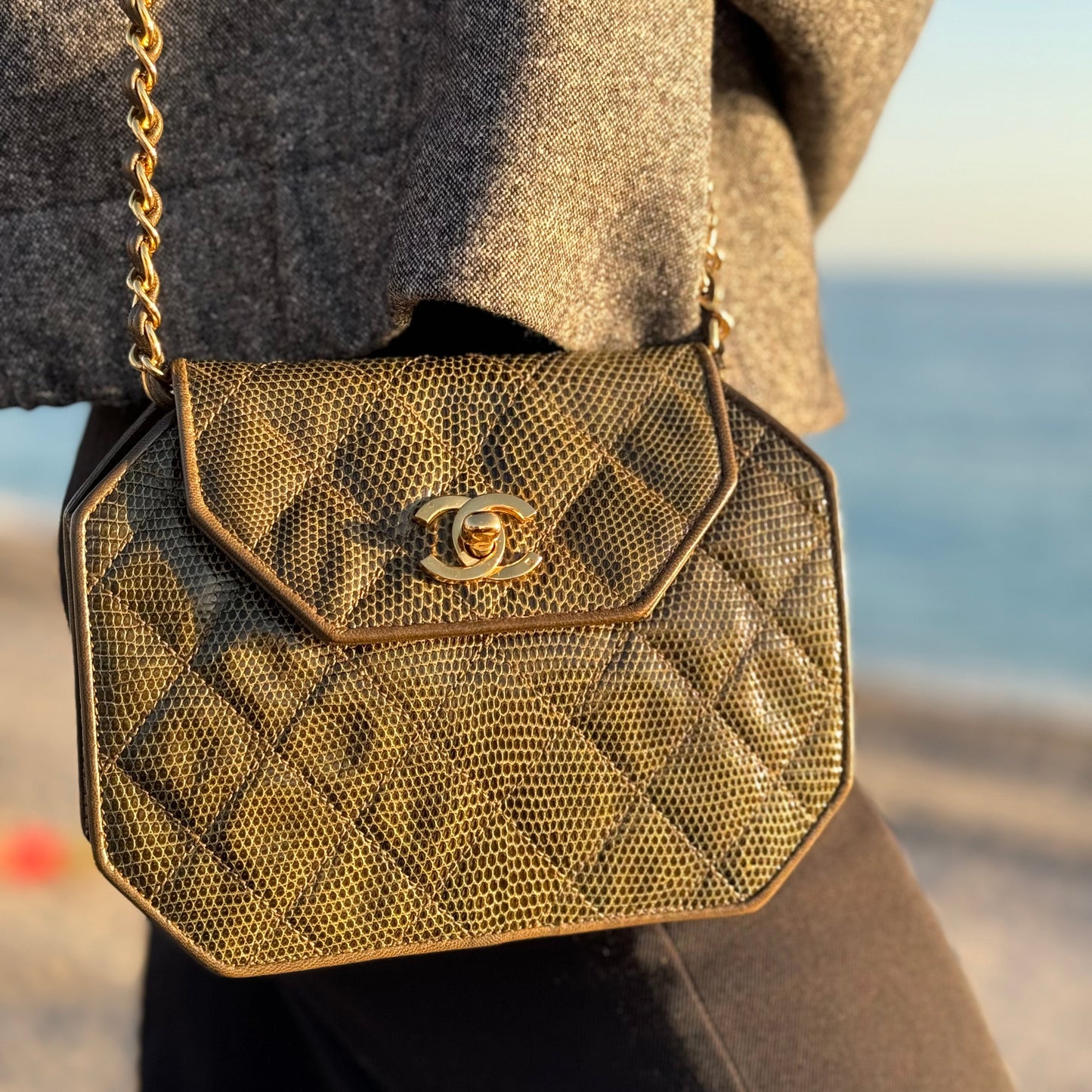 Chanel - Sac   en lézard