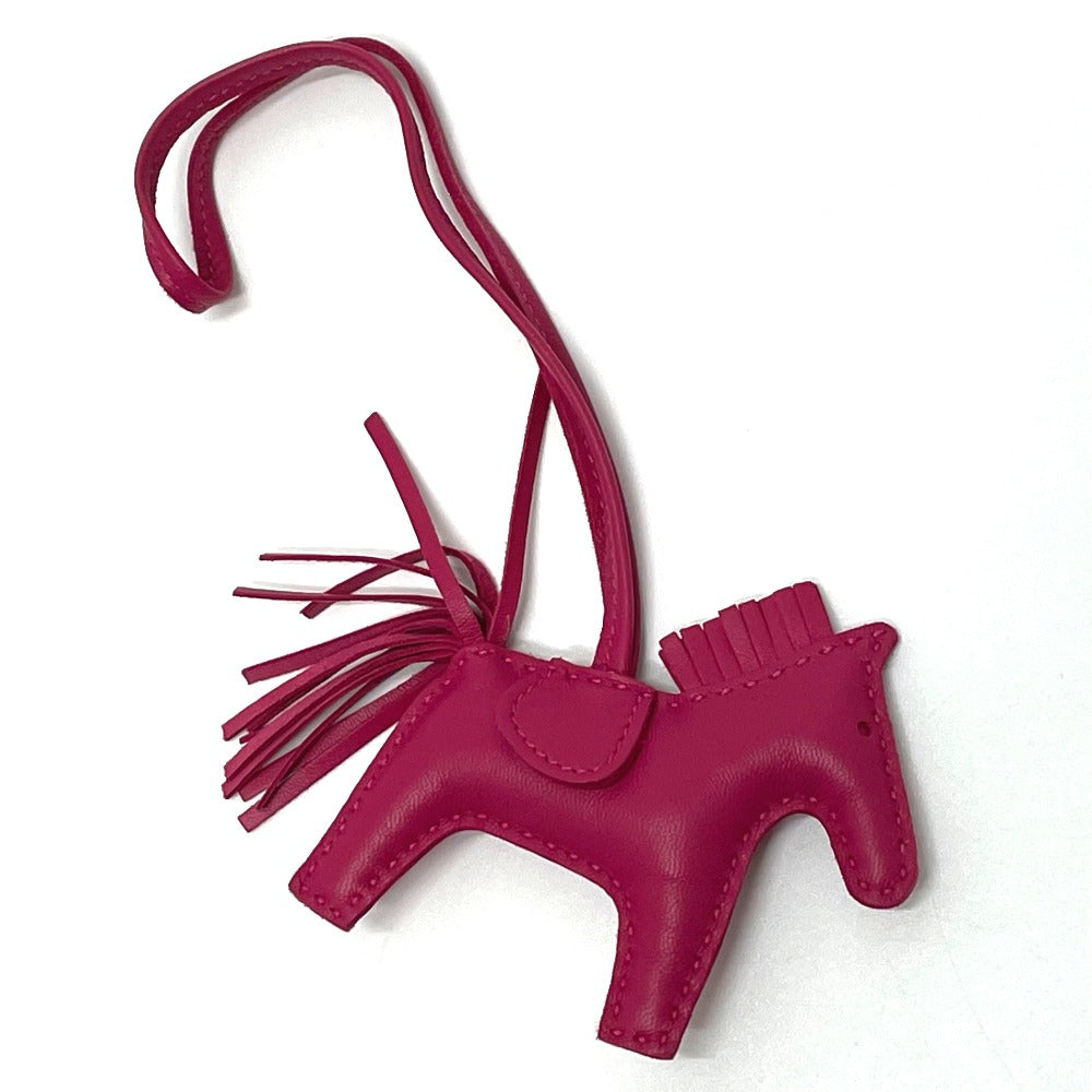 HERMES Bag charm bag bag accessories accessories Horse horse Rodeo PM lambskin purple Women  d