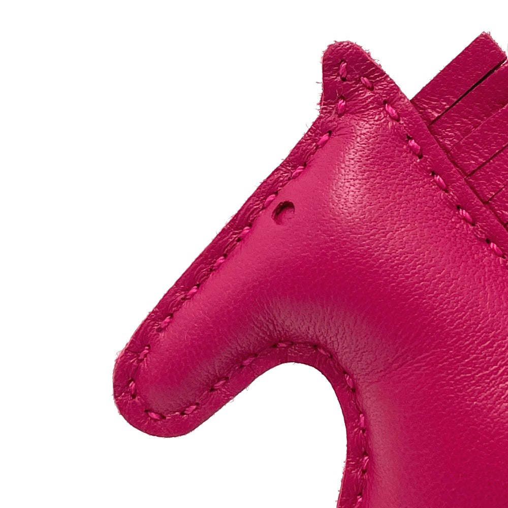 HERMES Bag charm bag bag accessories accessories Horse horse Rodeo PM lambskin purple Women  d