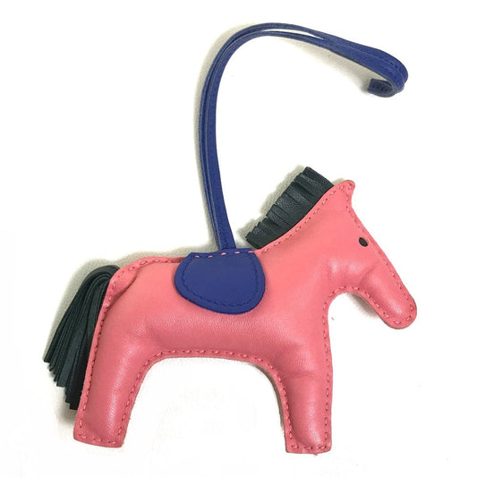 HERMES Bag charm bag strap Horse horse Rodeo Charm MM Anyo Miro pink x blue x gray Women  d